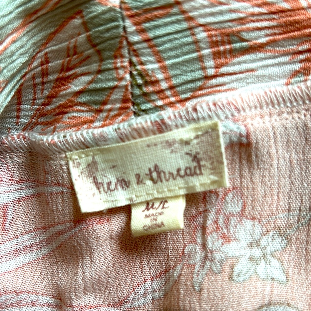 Hem & Thread Floral Pink Kimono /Cover-Up New condition - Picture 5 of 5